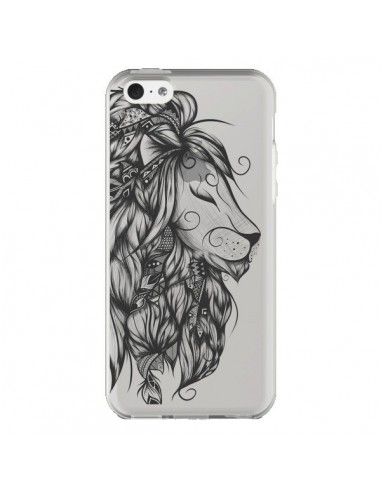 Coque iPhone 5C Lion Poétique Transparente - LouJah