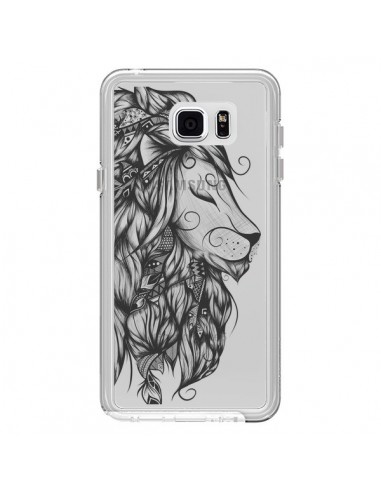 Coque Lion Poétique Transparente pour Samsung Galaxy Note 5 - LouJah