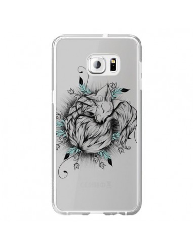 Coque Petit Renard Renardeau Transparente pour Samsung Galaxy S6 Edge Plus - LouJah