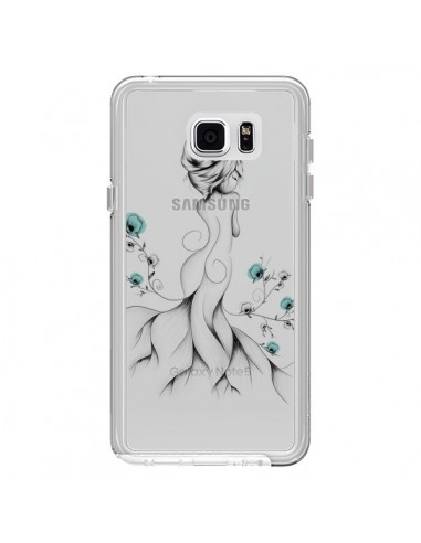 Coque Princesse Fleurs Transparente pour Samsung Galaxy Note 5 - LouJah