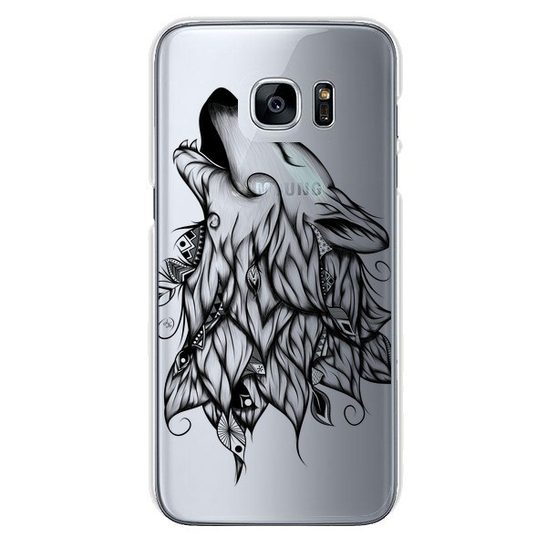 Coque Loup Hurlant Transparente pour Samsung Galaxy S7 - LouJah