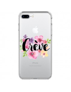 Coque iPhone 7 Plus et 8 Plus Crève Fleurs Transparente -...