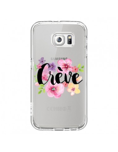 Coque Crève Fleurs Transparente pour Samsung Galaxy S6 - Maryline Cazenave