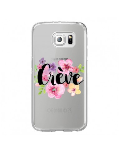 Coque Crève Fleurs Transparente pour Samsung Galaxy S6 Edge - Maryline Cazenave