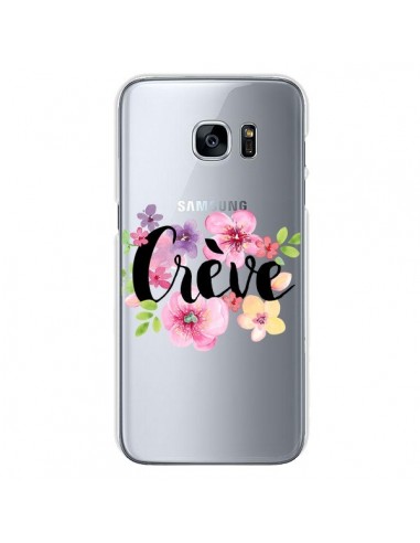 Coque Crève Fleurs Transparente pour Samsung Galaxy S7 - Maryline Cazenave