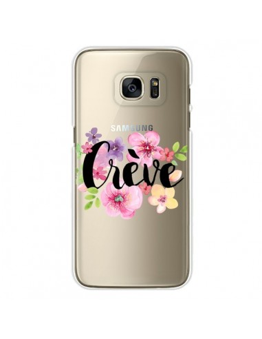 Coque Crève Fleurs Transparente pour Samsung Galaxy S7 Edge - Maryline Cazenave