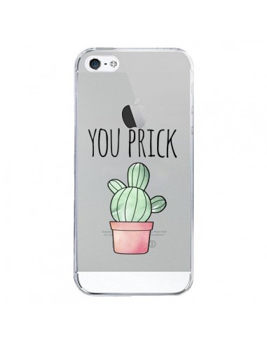 Coque iPhone 5/5S et SE You Prick Cactus Transparente - Maryline Cazenave