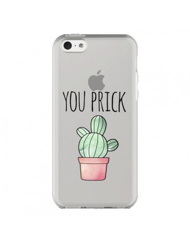 Coque iPhone 5C You Prick Cactus Transparente - Maryline Cazenave