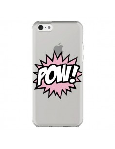 Coque iPhone 5C Pow Transparente - Maryline Cazenave
