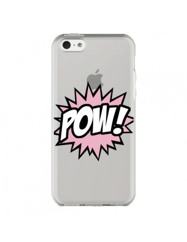 Coque iPhone 5C Pow Transparente - Maryline Cazenave