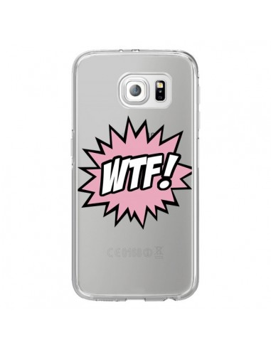 Coque WTF What The Fuck Transparente pour Samsung Galaxy S6 Edge - Maryline Cazenave