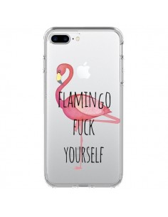Coque iPhone 7 Plus et 8 Plus Flamingo Fuck Transparente...