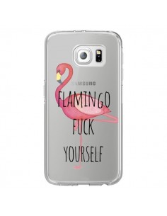 Coque Flamingo Fuck Transparente pour Samsung Galaxy S6...