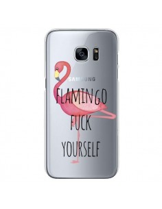 Coque Flamingo Fuck Transparente pour Samsung Galaxy S7 -...