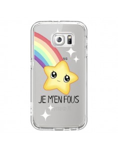 Coque Etoile Je M'en Fous Transparente pour Samsung...