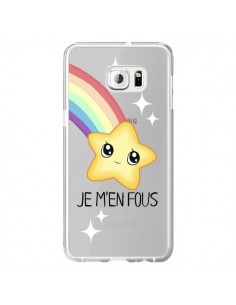 Coque Etoile Je M'en Fous Transparente pour Samsung...