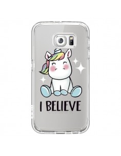 Coque Licorne I Believe Transparente pour Samsung Galaxy...