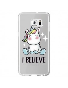 Coque Licorne I Believe Transparente pour Samsung Galaxy...