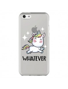 Coque iPhone 5C Licorne Whatever Transparente - Maryline...