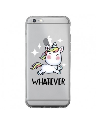 Coque iPhone 6 Plus et 6S Plus Licorne Whatever Transparente - Maryline Cazenave