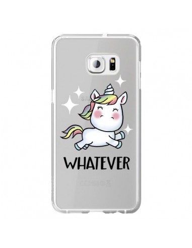 Coque Licorne Whatever Transparente pour Samsung Galaxy S6 Edge Plus - Maryline Cazenave