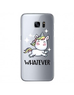Coque Licorne Whatever Transparente pour Samsung Galaxy...