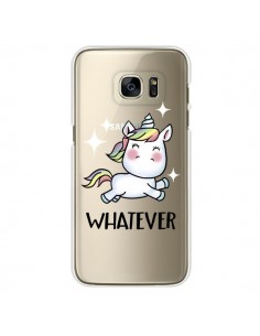 Coque Licorne Whatever Transparente pour Samsung Galaxy...