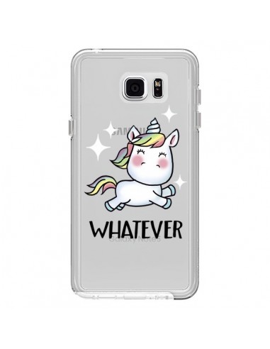 Coque Licorne Whatever Transparente pour Samsung Galaxy Note 5 - Maryline Cazenave