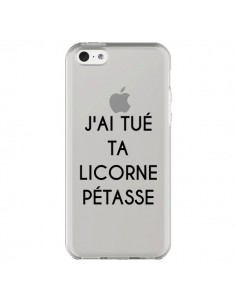 Coque iPhone 5C Tué Licorne Pétasse Transparente -...