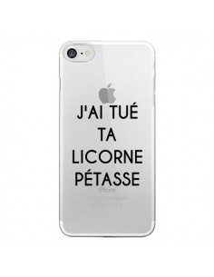 Coque iPhone 7/8 et SE 2020 Tué Licorne Pétasse...