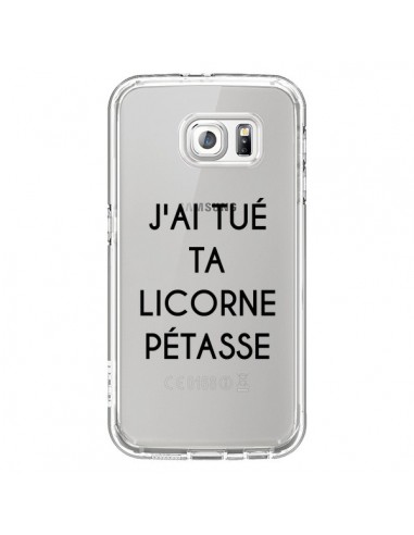 Coque Tué Licorne Pétasse Transparente pour Samsung Galaxy S6 - Maryline Cazenave