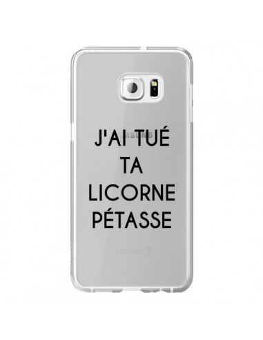 Coque Tué Licorne Pétasse Transparente pour Samsung Galaxy S6 Edge Plus - Maryline Cazenave