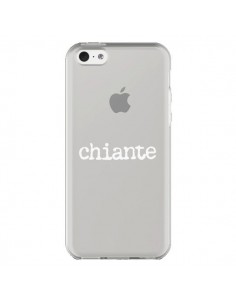 Coque iPhone 5C Chiante Blanc Transparente - Maryline...
