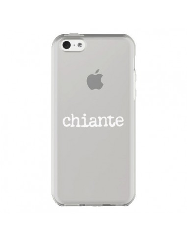 Coque iPhone 5C Chiante Blanc Transparente - Maryline Cazenave