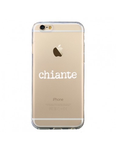 Coque iPhone 6 et 6S Chiante Blanc Transparente - Maryline Cazenave