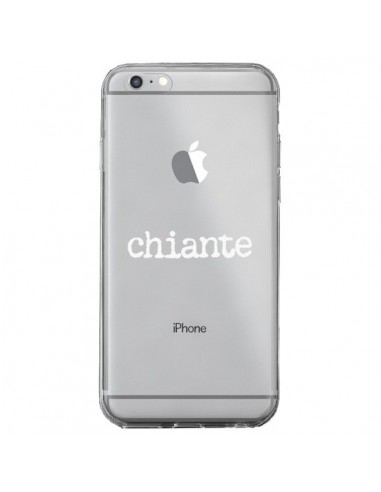 Coque iPhone 6 Plus et 6S Plus Chiante Blanc Transparente - Maryline Cazenave