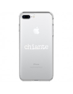 Coque iPhone 7 Plus et 8 Plus Chiante Blanc Transparente...