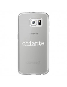 Coque Chiante Blanc Transparente pour Samsung Galaxy S6...
