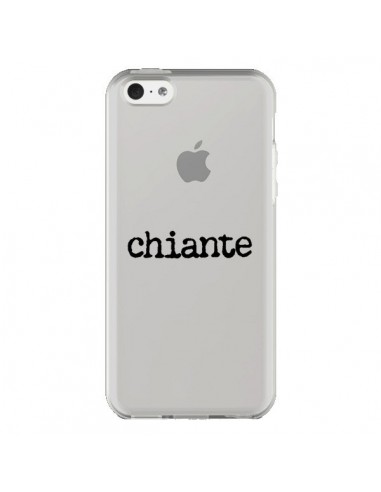 Coque iPhone 5C Chiante Noir Transparente - Maryline Cazenave