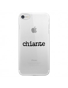 Coque iPhone 7/8 et SE 2020 Chiante Noir Transparente -...