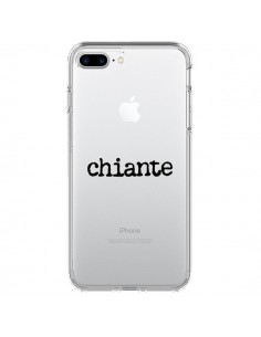 Coque iPhone 7 Plus et 8 Plus Chiante Noir Transparente -...