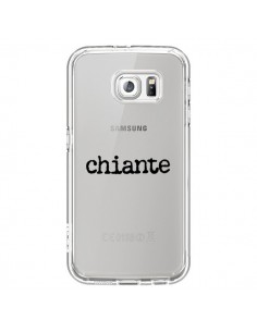 Coque Chiante Noir Transparente pour Samsung Galaxy S6 -...