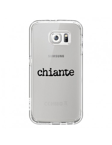 Coque Chiante Noir Transparente pour Samsung Galaxy S6 - Maryline Cazenave
