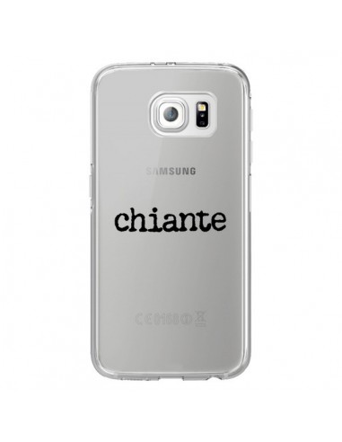 Coque Chiante Noir Transparente pour Samsung Galaxy S6 Edge - Maryline Cazenave