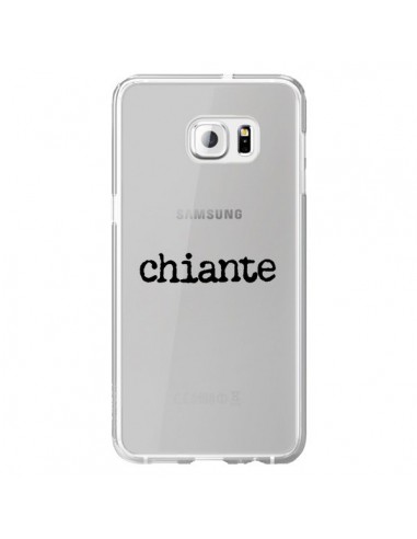 Coque Chiante Noir Transparente pour Samsung Galaxy S6 Edge Plus - Maryline Cazenave