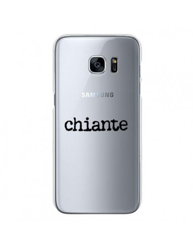 Coque Chiante Noir Transparente pour Samsung Galaxy S7 - Maryline Cazenave