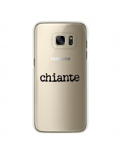 Coque Chiante Noir Transparente pour Samsung Galaxy S7...