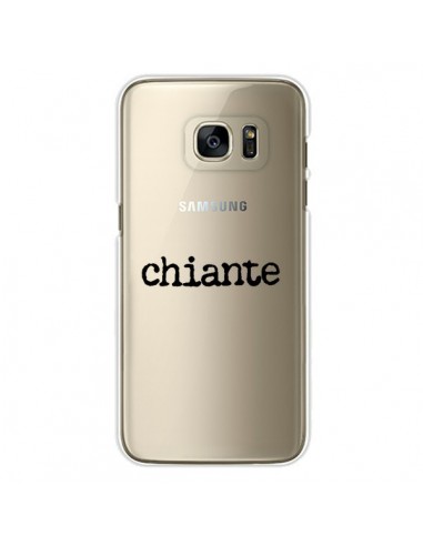 Coque Chiante Noir Transparente pour Samsung Galaxy S7 Edge - Maryline Cazenave
