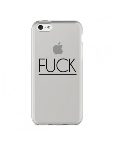 Coque iPhone 5C Fuck Transparente - Maryline Cazenave
