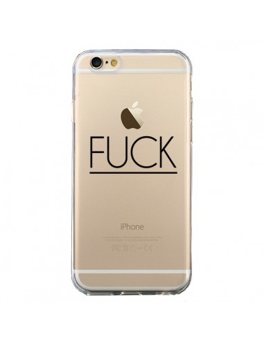Coque iPhone 6 et 6S Fuck Transparente - Maryline Cazenave